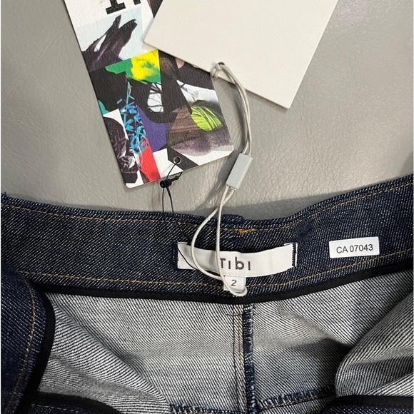 NWT - Tibi Women’s Jamie Straight Long Denim Skirt - Size 2 - Picture 9 of 10